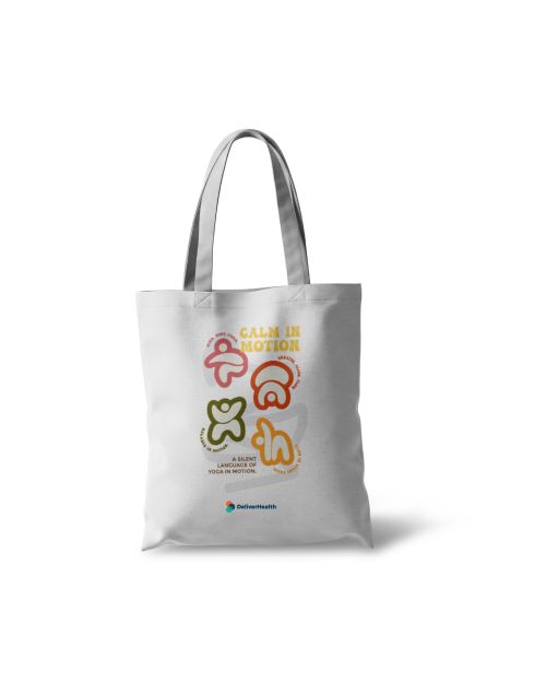 Calm In Motion Tote Bag - White